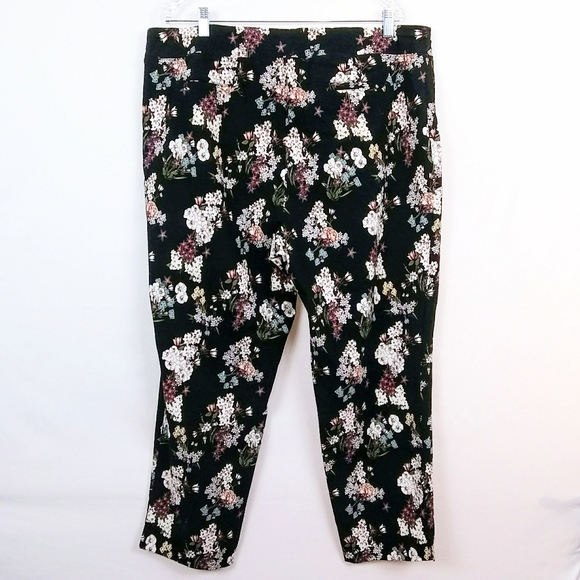 SOLD CYNTHIA ROWLEY Womens Floral Print Pants Size 18W - Picture 7 of 7